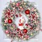 Christmas Wreaths for Indoor and Outdoor Decoration (Red) 14"D x 11"W x 3"H